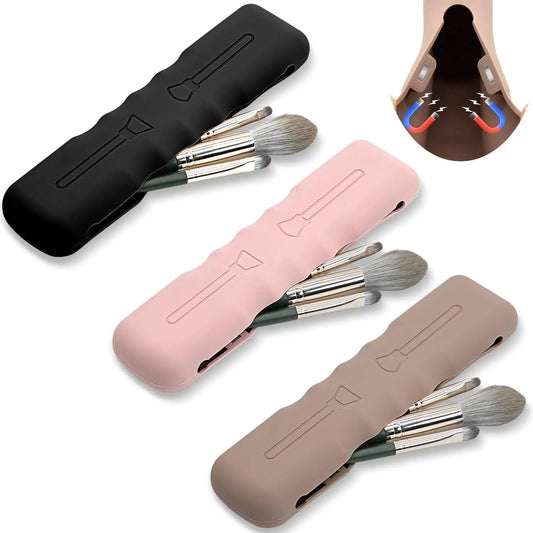 GlamPouch Silicone Travel Brush Holder